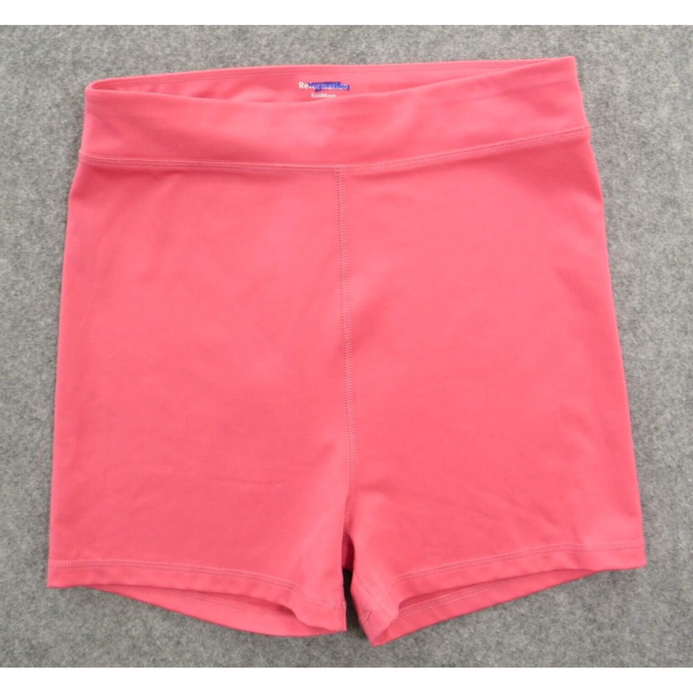 Reformation Shorts Womens Large Pink Ecomove Elastic Stretch Gym Active Yoga